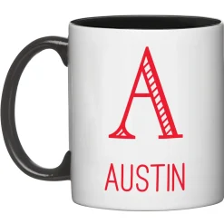 Whimsical Name & Monogram Mug