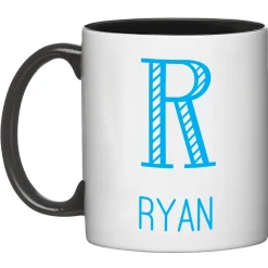 Whimsical Name & Monogram Mug