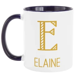 Whimsical Name & Monogram Mug