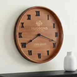 Wine Barrel Clock