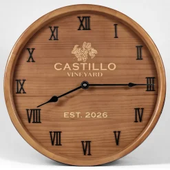 Wine Barrel Clock