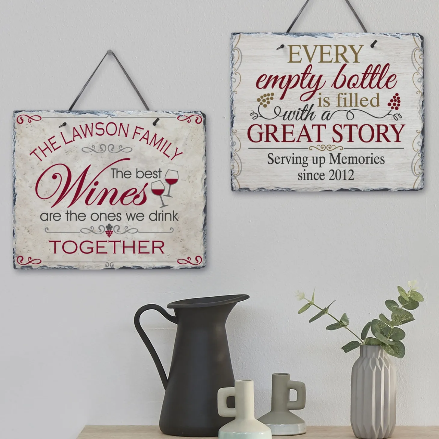 Wine Lovers Slate Sign