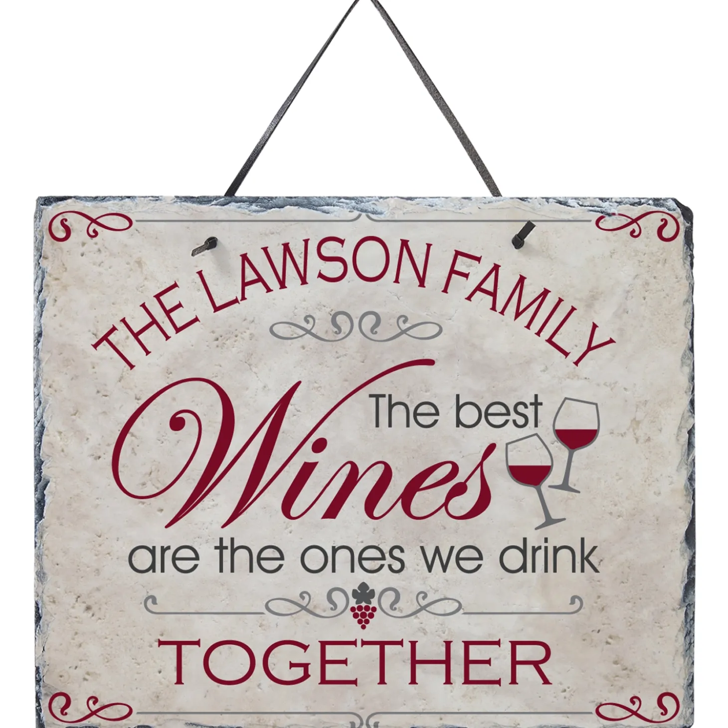 Wine Lovers Slate Sign
