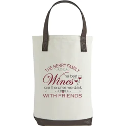 Wine Lovers Two Bottle Wine Tote