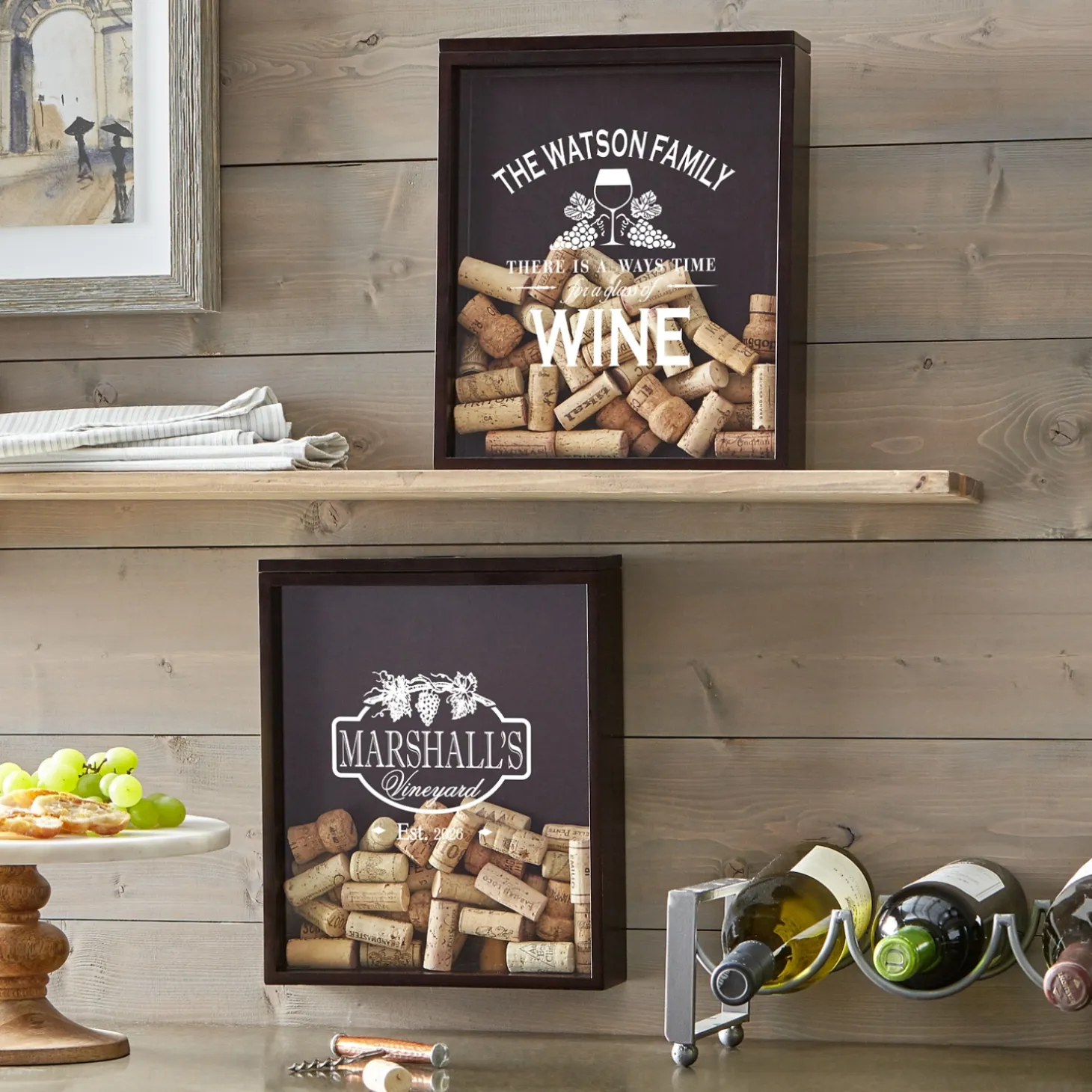 Wine Time Cork Display Box
