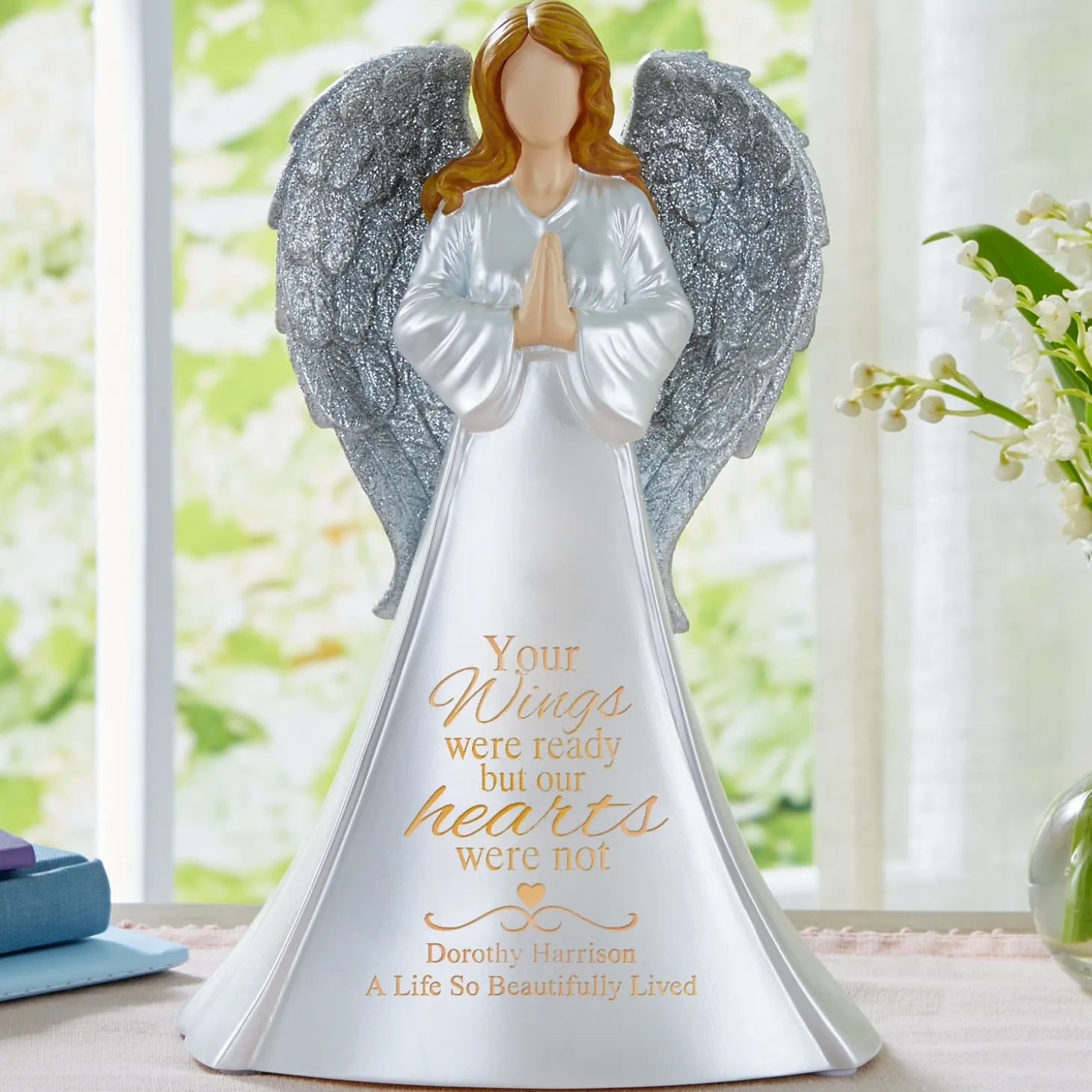 Wings Of Love Memorial Lighted Angel