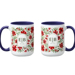 Winter Floral Mug