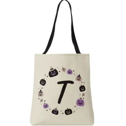 Witchy Pumpkins Initial Treat Bag