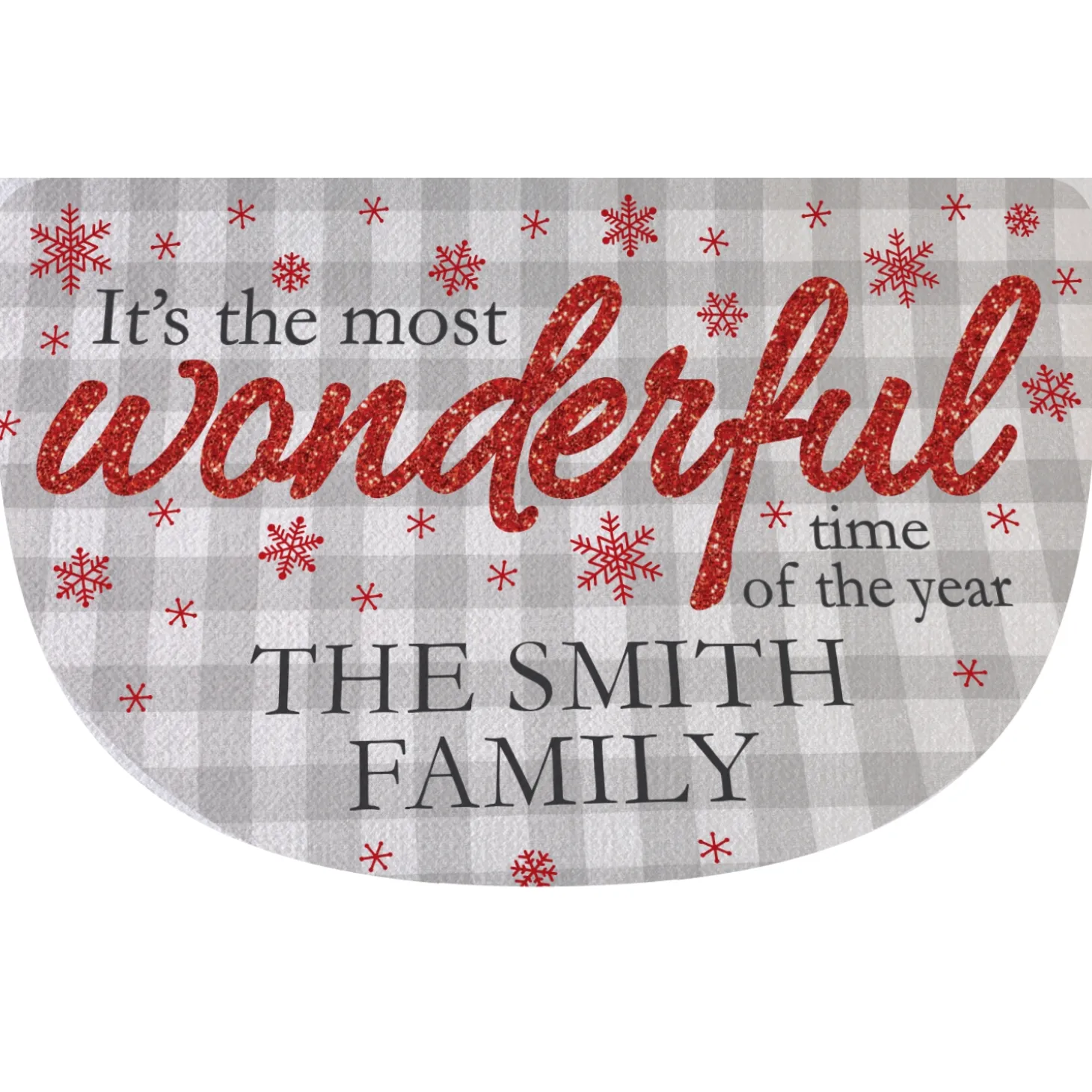 Wonderful Time of the Year Half Round Doormat