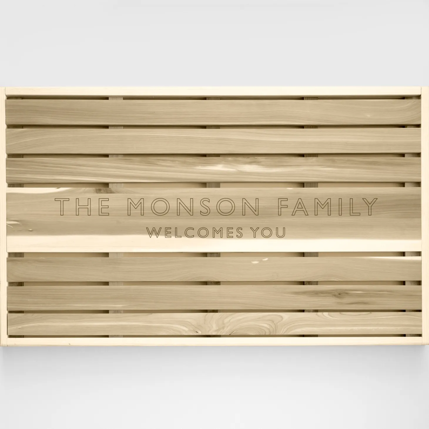 Wooden Doormat