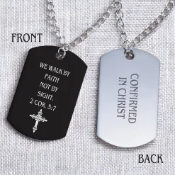 Words of Faith Dog Tag