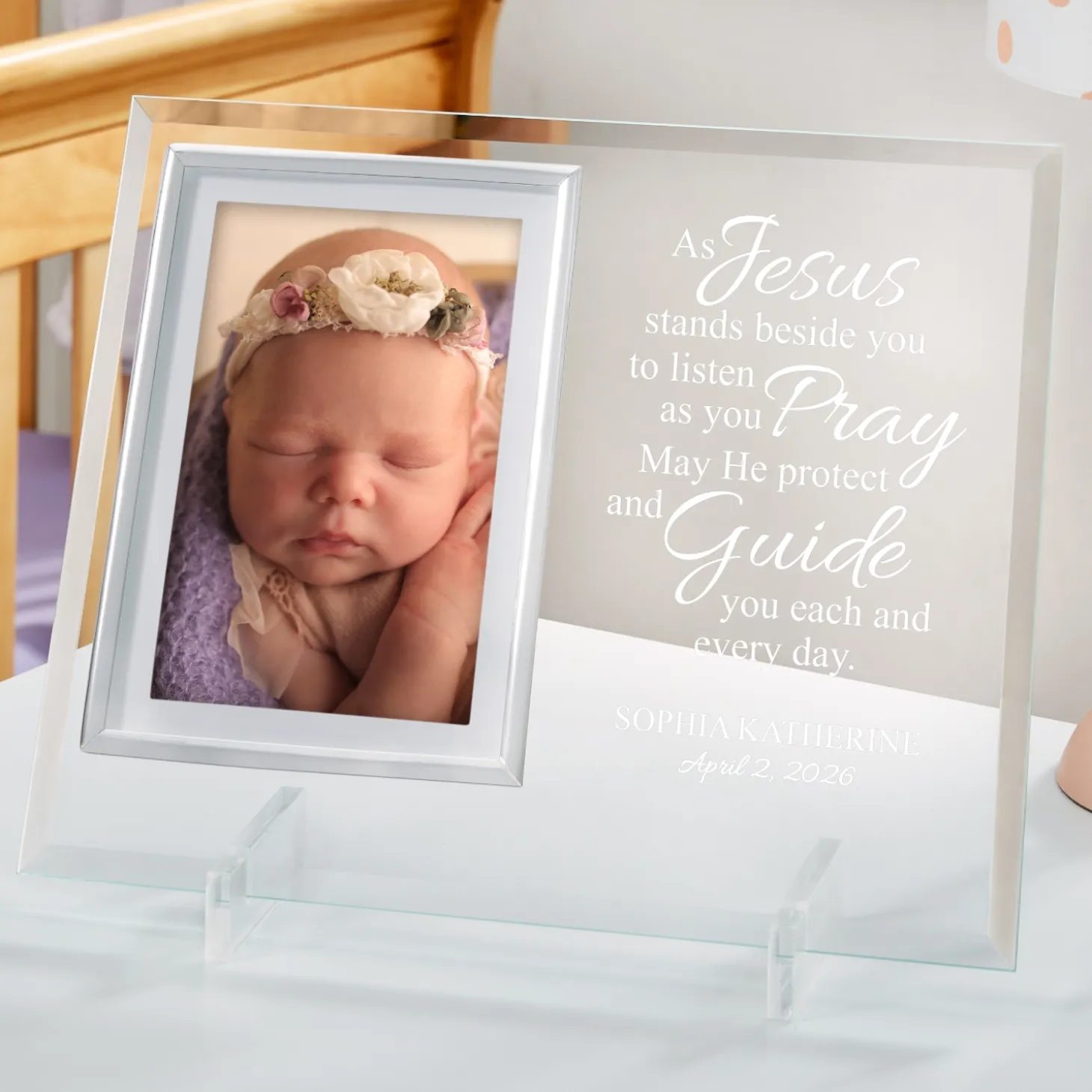 Words Of Faith Glass Frame