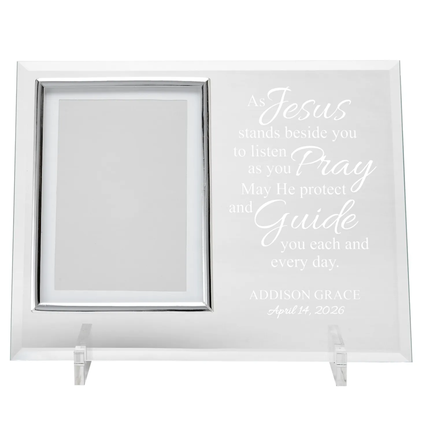 Words Of Faith Glass Frame
