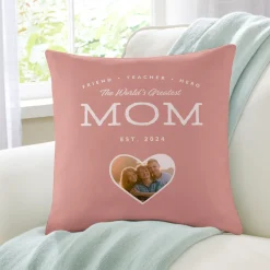 World's Greatest Heart Photo Throw Pillow