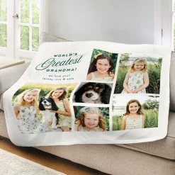 World's Greatest Photo Collage Plush Blanket