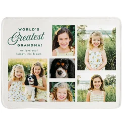 World's Greatest Photo Collage Plush Blanket