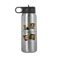 World's Greatest Photo Collage Stainless Steel Water Bottle