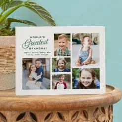 World's Greatest Photo Collage Wood Block