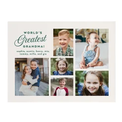 World's Greatest Photo Collage Wood Block