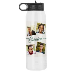World's Greatest Photo Collage Stainless Steel Water Bottle