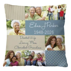 Wrapped In Memories Sympathy Photo Throw Pillow