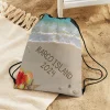 Written in Sand Drawstring Bag