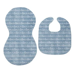 Written with Love Bib & Burp Cloth Set