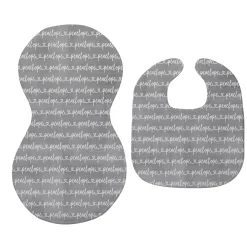 Written with Love Bib & Burp Cloth Set