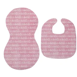 Written with Love Bib & Burp Cloth Set