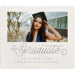 Written With Love Graduation Photo Plush Blanket