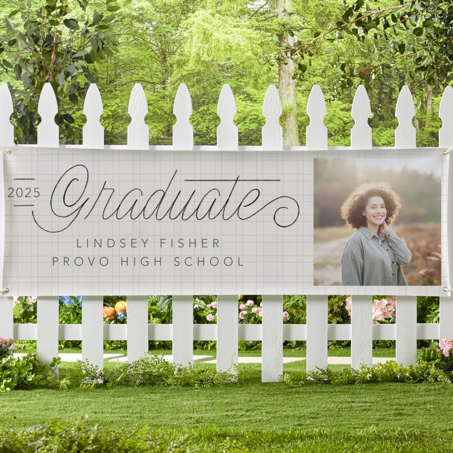 Written With Love Graduation Photo Banner
