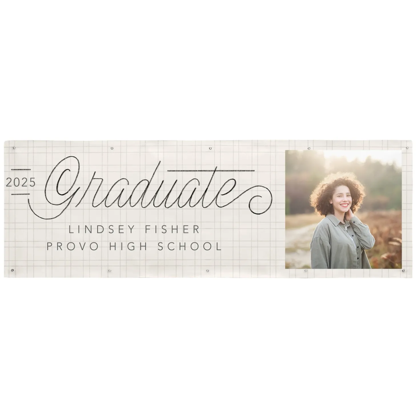 Written With Love Graduation Photo Banner