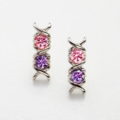 XO Birthstone Earrings