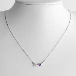 XO Birthstone Necklace