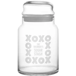 XOXO Sweet Stash Glass Treat Jar