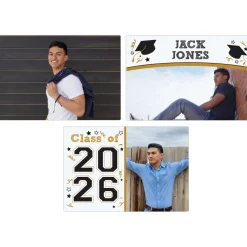 Year Of The Graduate Photo Set of 3 Magnets
