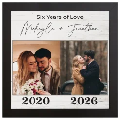 Years of Love Photo Anniversary Canvas