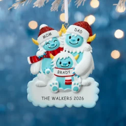 Yeti Family Ornament