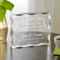 Yet to Be Anniversary Acrylic Block