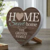 You Are Home Wood Heart
