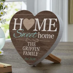 You Are Home Wood Heart