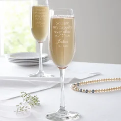 You Are My Happily Ever After Champagne Flutes Set