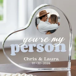 You Are My Person Photo Acrylic Heart