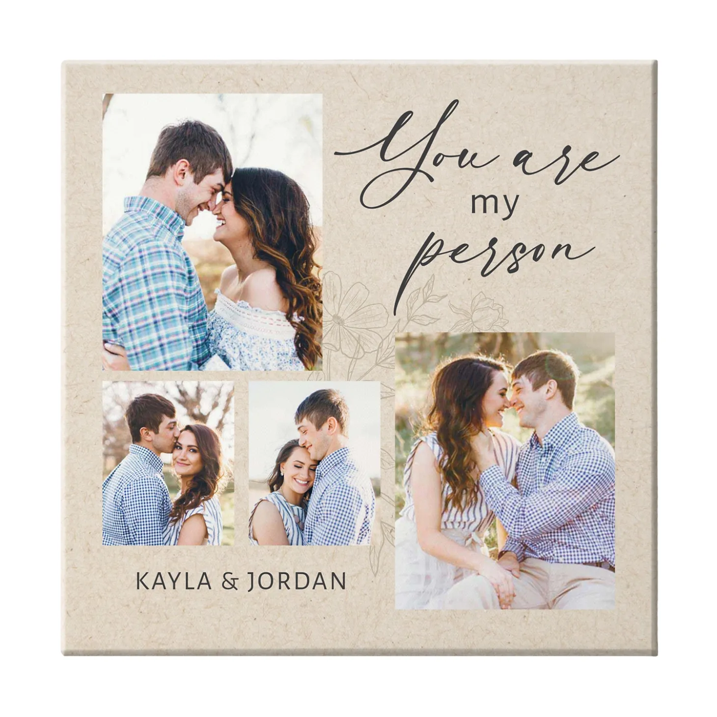 You Are My Person Photo Canvas