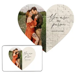 You Are My Person Photo Heart Puzzle