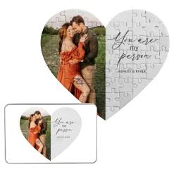You Are My Person Photo Heart Puzzle