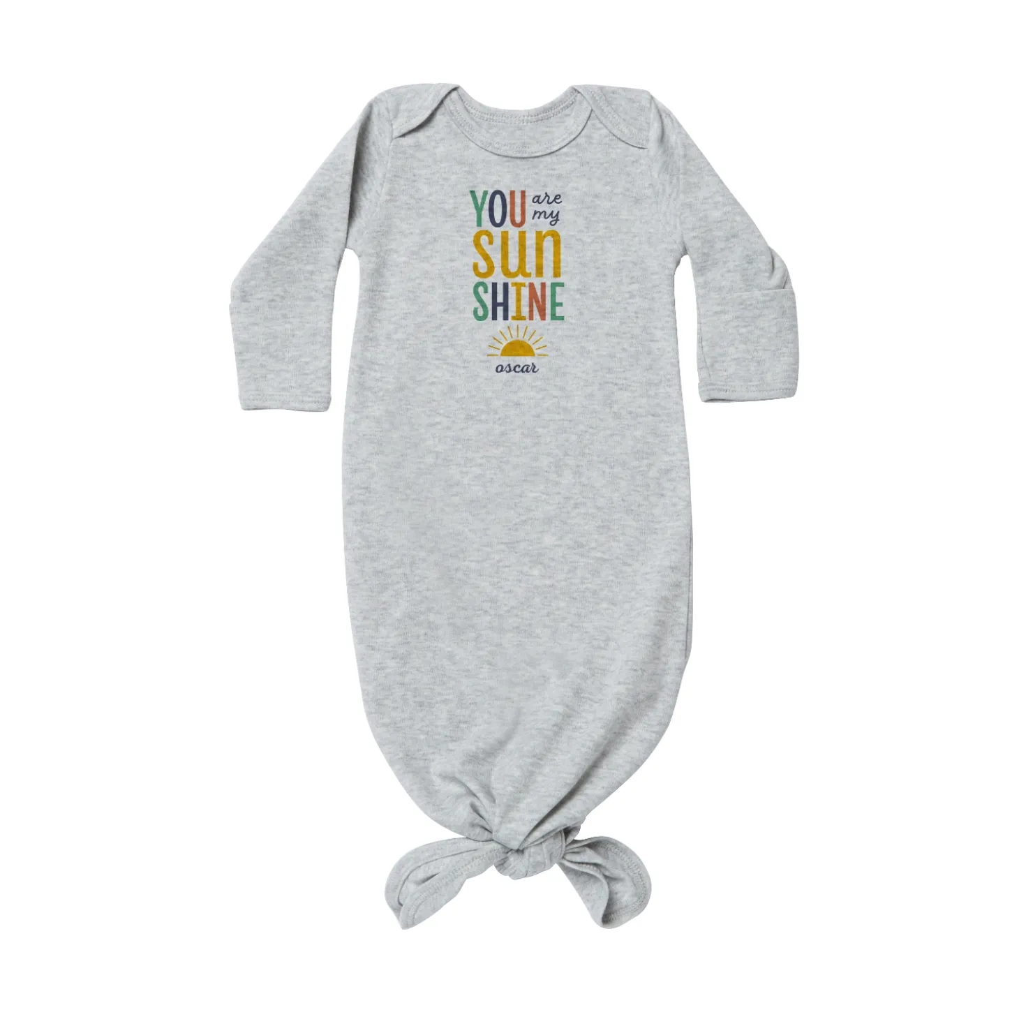 You Are My Sunshine Baby Knotted Gown