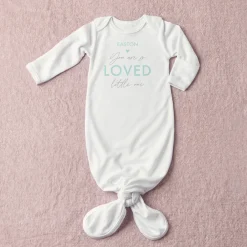 You Are So Loved Baby Knotted Gown