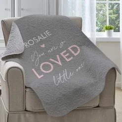 You Are So Loved Quilted Baby Blanket