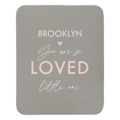 You Are So Loved Quilted Baby Blanket